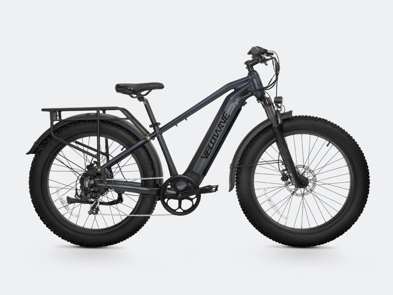 Load image into Gallery viewer, VELOWAVE Ranger 2.0 Fat Tire All-Terrain Electric Bike in raven - electric hunting bike by Velowave