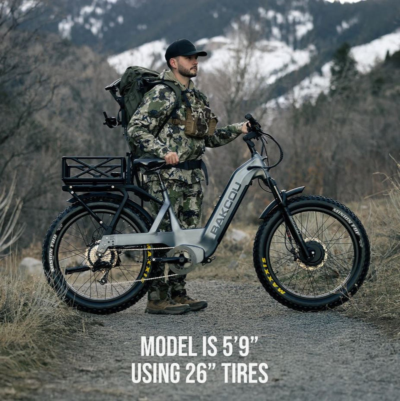 Load image into Gallery viewer, BAKCOU Kodiak SD AWD Electric Hunting Bike