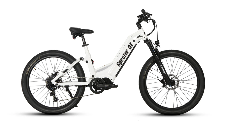 Load image into Gallery viewer, EUNORAU SPECTER 2.0 Step-Thru Full Suspension Electric Hunting Bike rear view