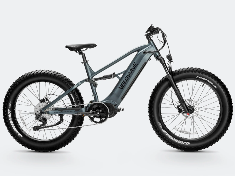 Load image into Gallery viewer, VELOWAVE Brawny XM 1000W Fat Tire Electric Mountain Bike rear view