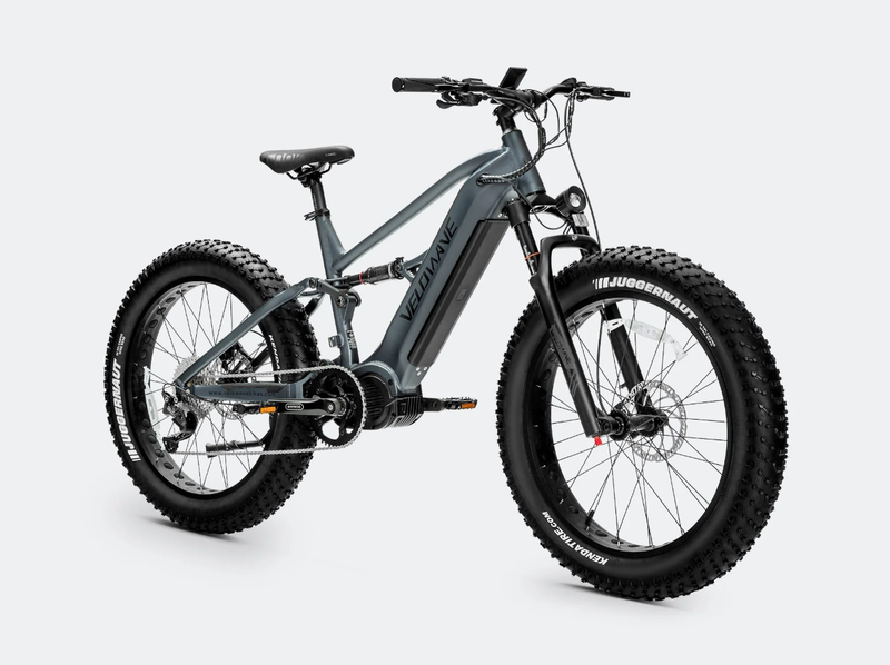 Load image into Gallery viewer, VELOWAVE Brawny XM 1000W Fat Tire Electric Mountain Bike detail view