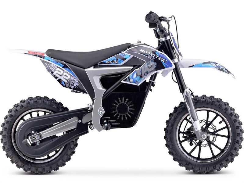 Load image into Gallery viewer, MotoTec 36v 500w Demon Electric Dirt Bike side view