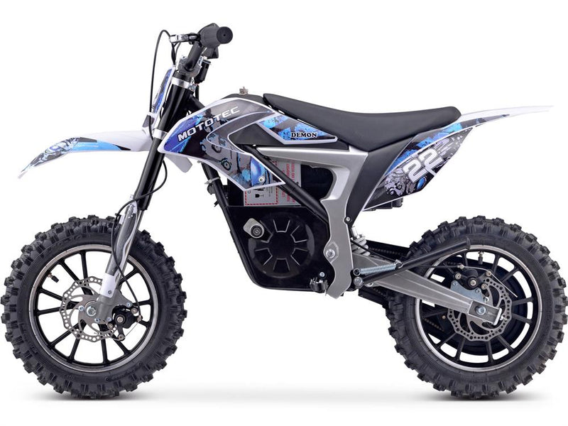 Load image into Gallery viewer, MotoTec 36v 500w Demon Electric Dirt Bike detail view