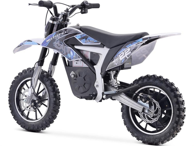 Load image into Gallery viewer, MotoTec 36v 500w Demon Electric Dirt Bike rear view