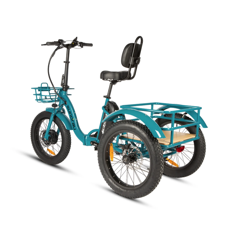 Load image into Gallery viewer, EUNORAU New-Trike 2.0 Folding Electric Trike on trail