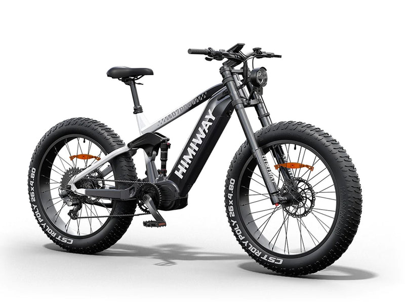 Load image into Gallery viewer, Himiway Cobra D7 PRO Full Suspension Electric Mountain Bike on trail