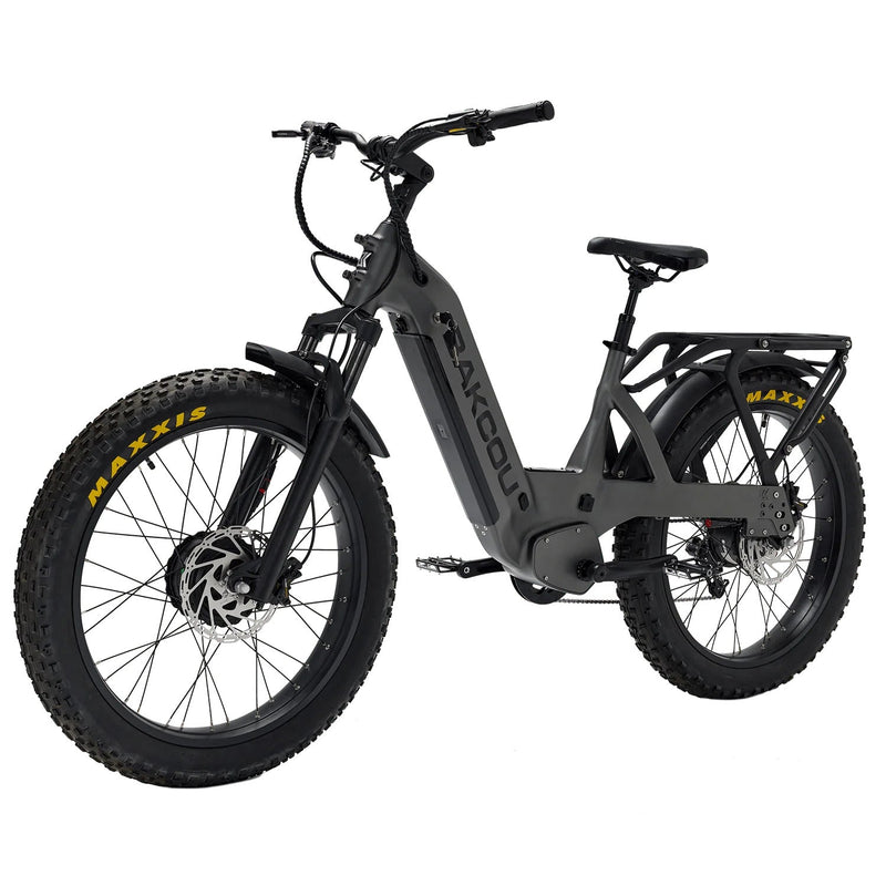 Load image into Gallery viewer, BAKCOU Kodiak SD AWD Electric Hunting Bike in matte gunmetal grey - electric hunting bike by BAKCOU