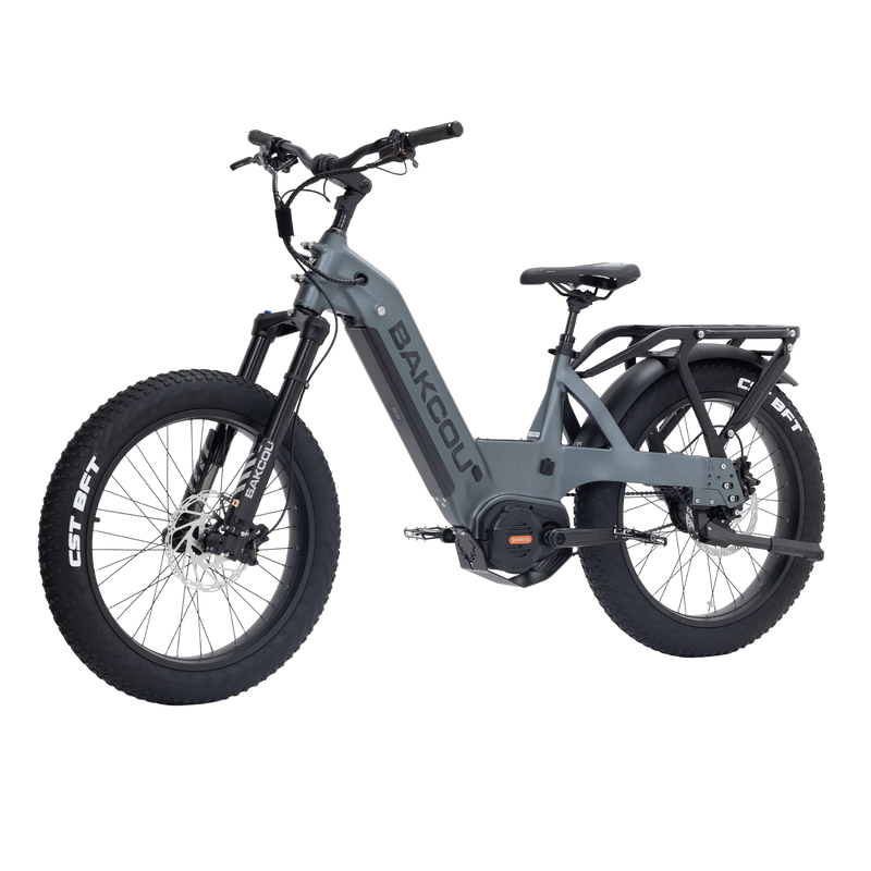 Load image into Gallery viewer, BAKCOU Mule Jäger SD Electric Hunting Bike in matte gunmetal grey - electric hunting bike by BAKCOU