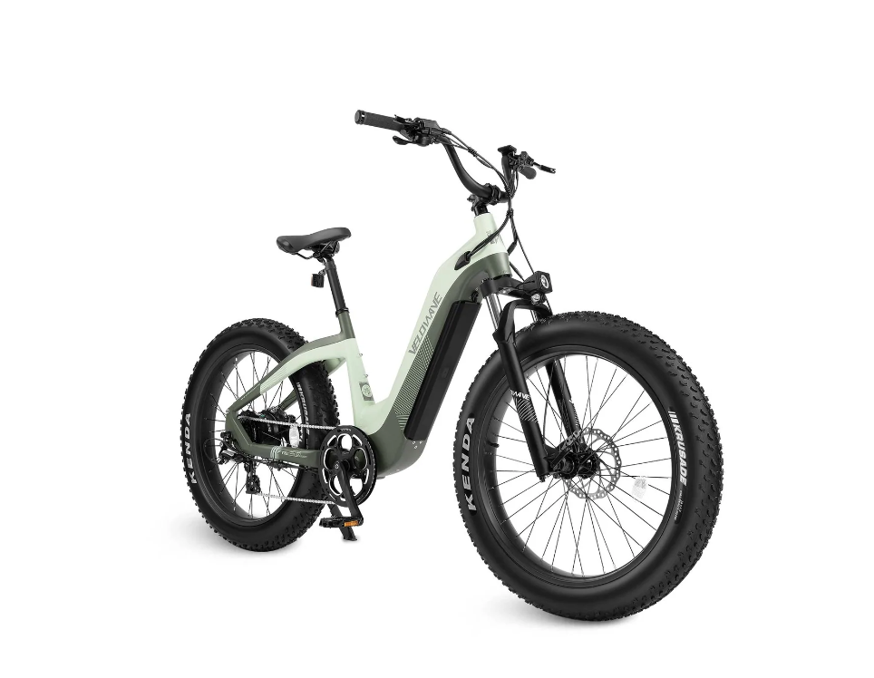 Velowave 750w Ebike W/ Bafang Geared Motor, 40-65+ Miles Per Full Charge, Green