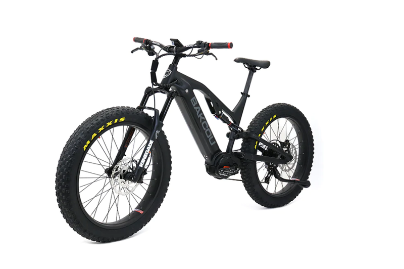 Load image into Gallery viewer, BAKCOU Scout Full Suspension Electric Hunting Bike detail view