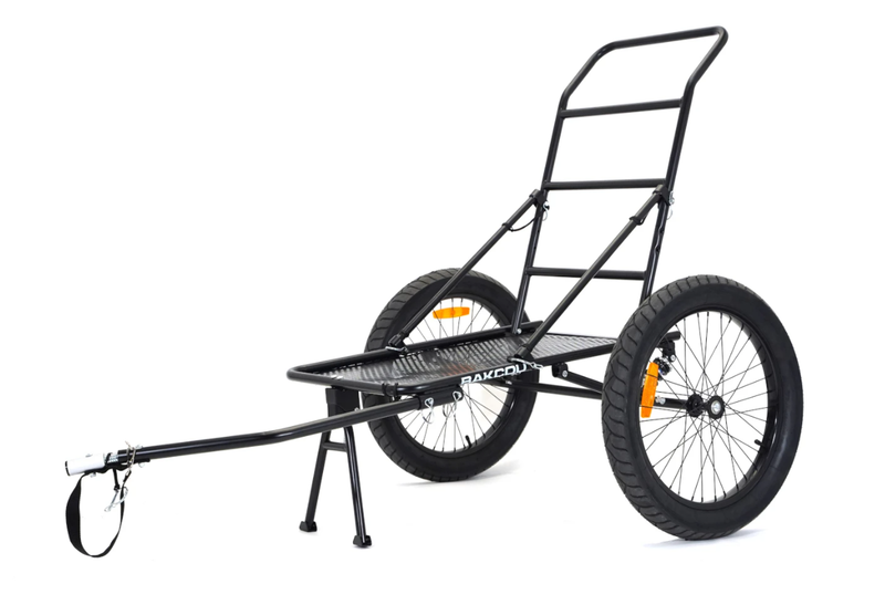 Load image into Gallery viewer, BAKCOU Folding Deer Trailer specifications and features