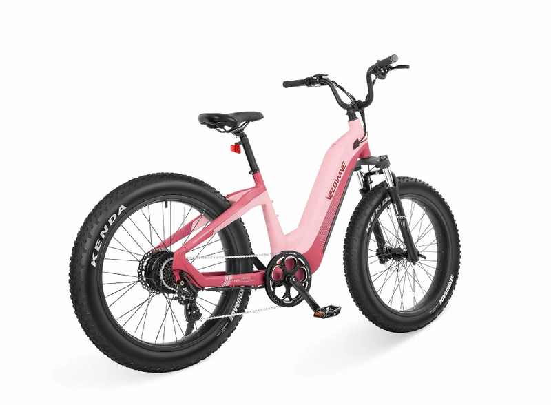 Load image into Gallery viewer, Velowave Grace 2.0 Step Thru Electric Bike rear view