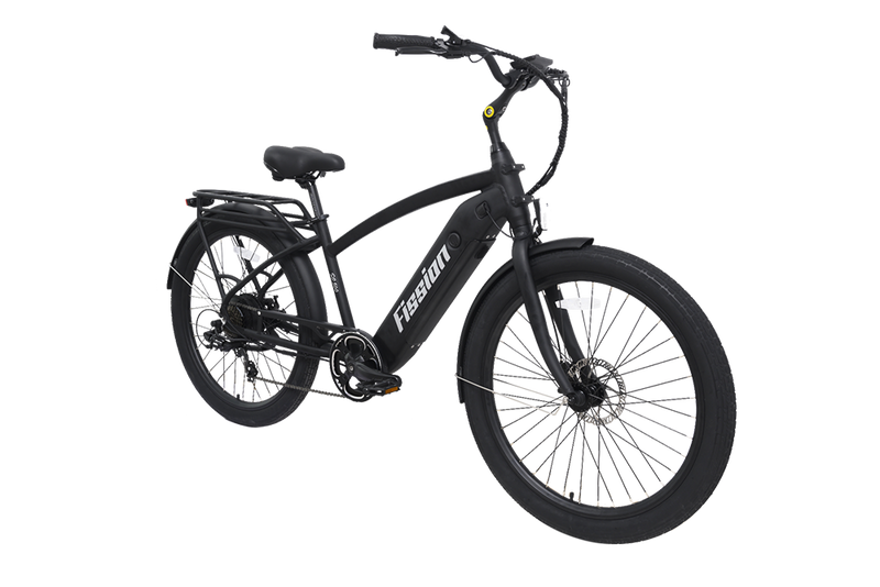 Load image into Gallery viewer, Fission Cycles SO 500 Cruiser Electric Bike in Black - electric city bike by Fission Cycles