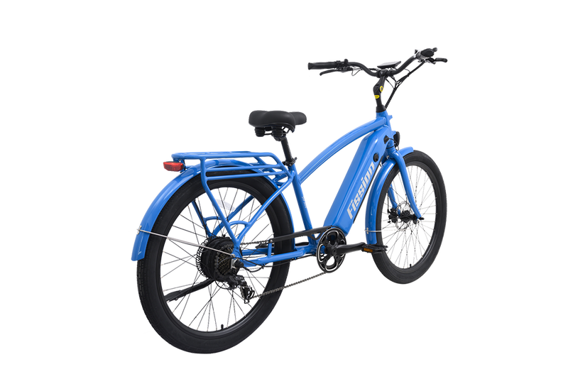 Load image into Gallery viewer, Fission Cycles SO 500 Cruiser Electric Bike on trail