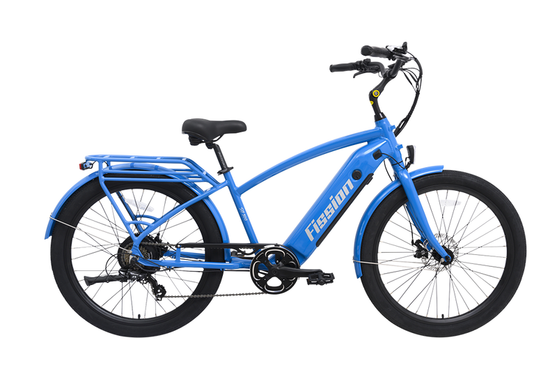 Load image into Gallery viewer, Fission Cycles SO 500 Cruiser Electric Bike rear view