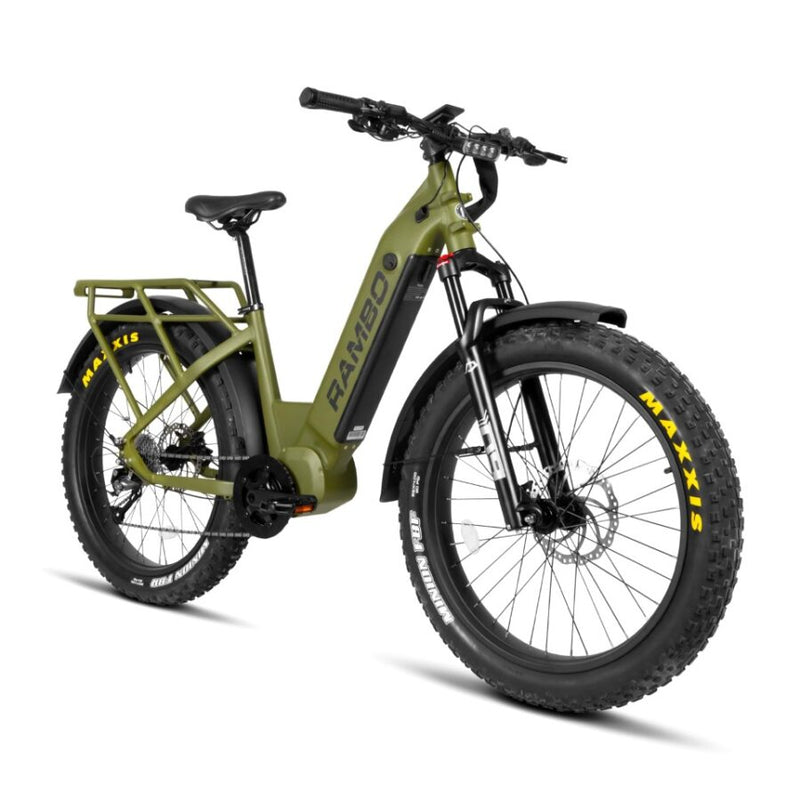 Load image into Gallery viewer, Rambo Rebel 2.0 1000W Mid Drive Electric Hunting Bike

