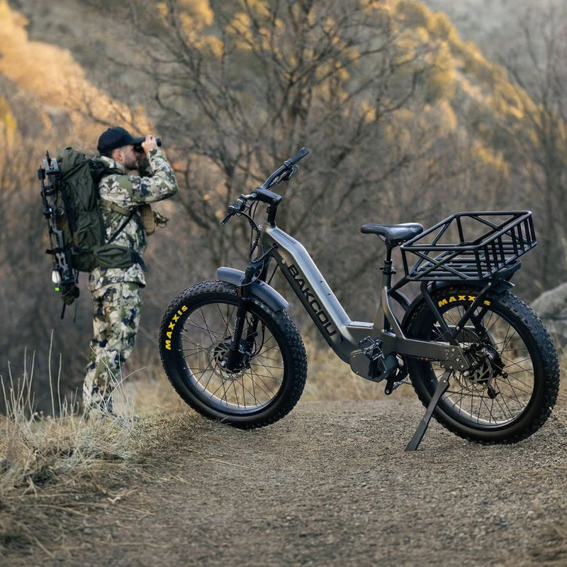 Load image into Gallery viewer, BAKCOU Kodiak SD AWD Electric Hunting Bike
