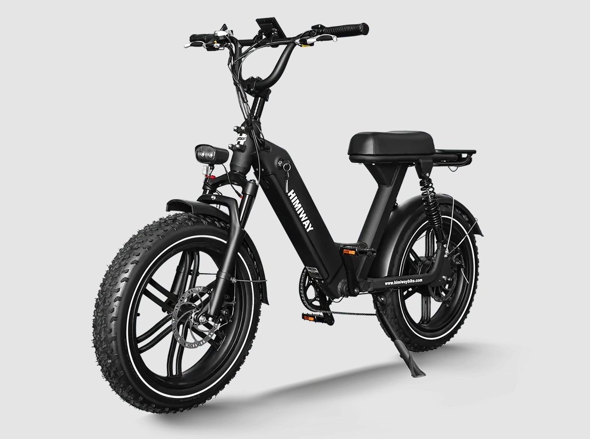 Himiway Escape Pro | Moped-Style Electric Bike | 330 lb Payload | Black Himiway Escape Pro | Moped-Style Electric Bike | 330 lb Payload | Black