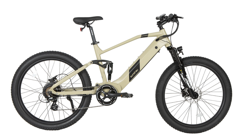 Load image into Gallery viewer, Eunorau Defender in Safari, white background, side profile
