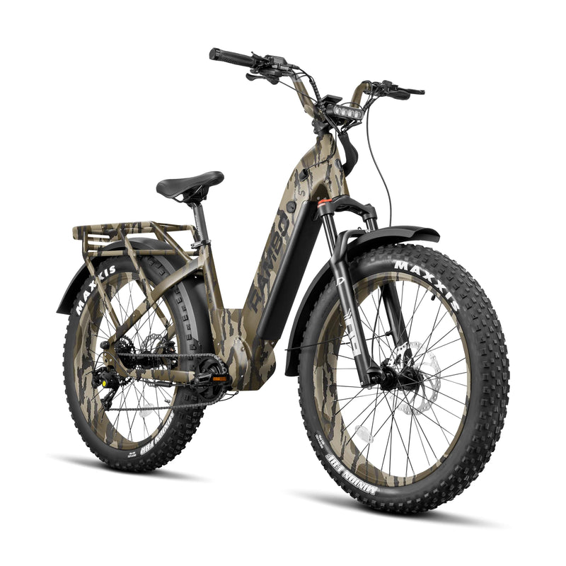 Load image into Gallery viewer, Rambo Rebel 2.0 1000W Mid Drive Electric Hunting Bike
