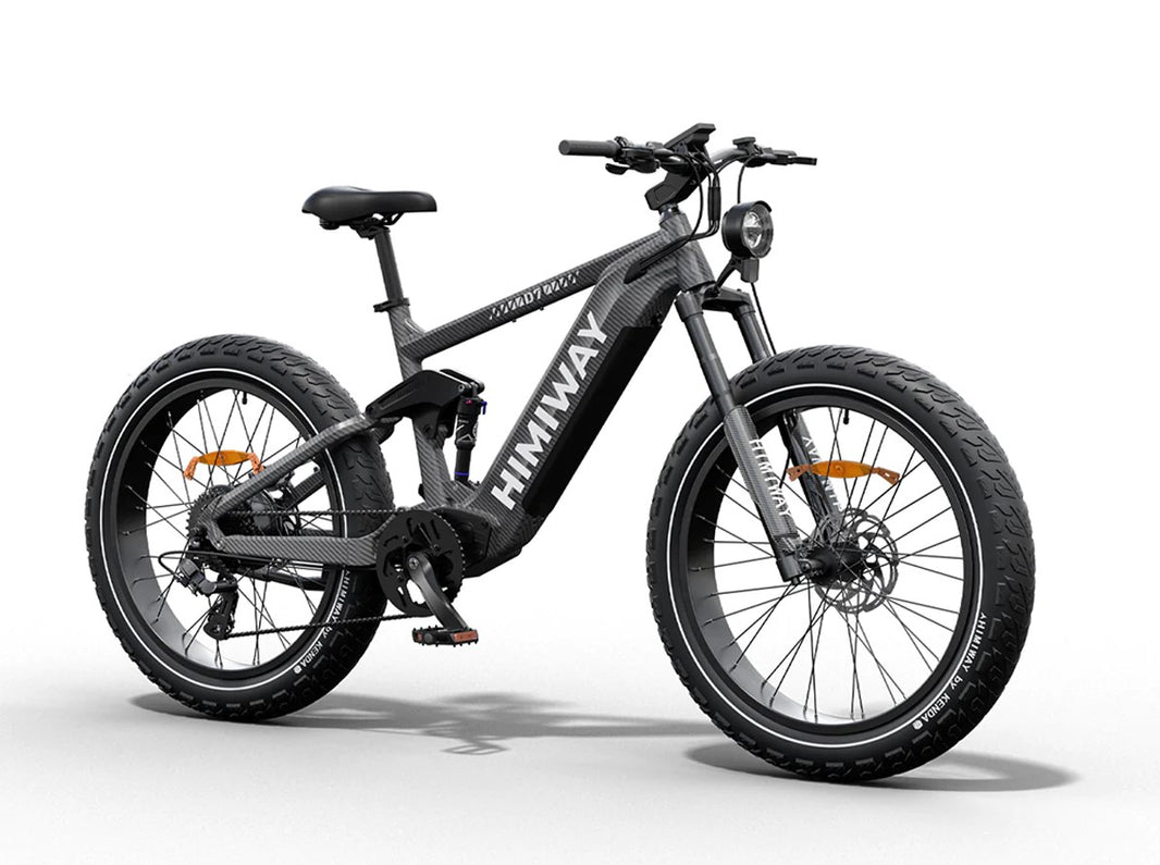 Himiway Cobra D7 full suspension electric hunting bike — 750W hub motor with 4.8-inch tires and torque sensor