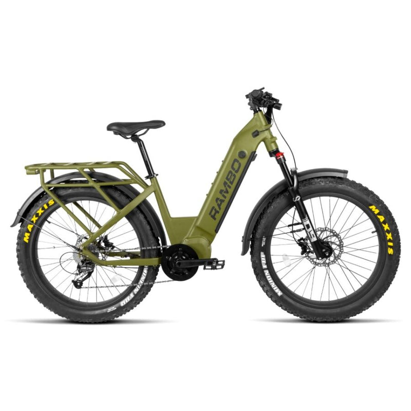 Load image into Gallery viewer, Rambo Rebel 2.0 1000W Mid Drive Electric Hunting Bike
