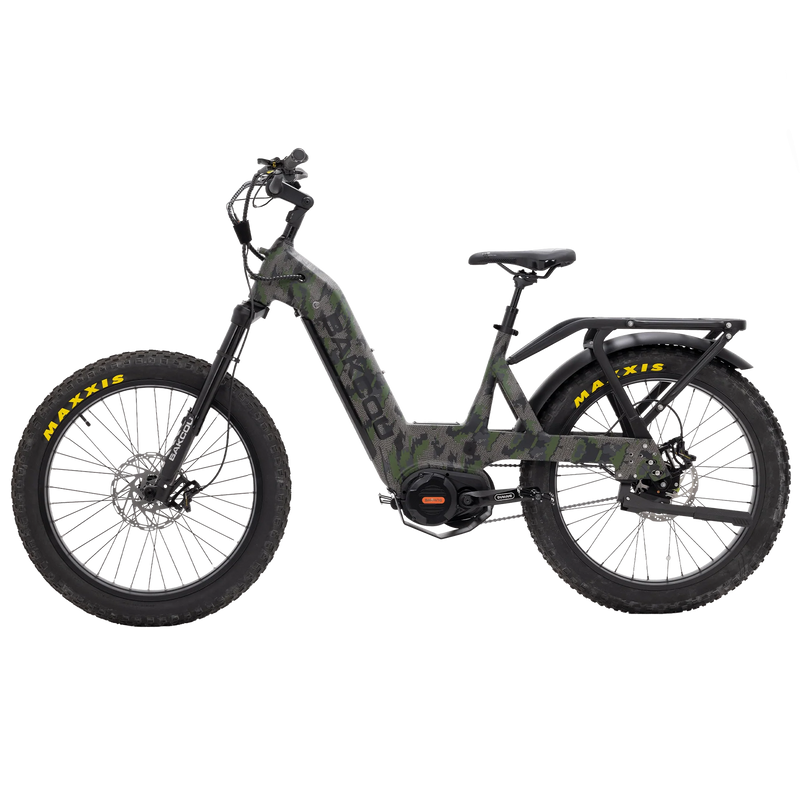 Load image into Gallery viewer, BAKCOU Mule Jäger SD Electric Hunting Bike rear view
