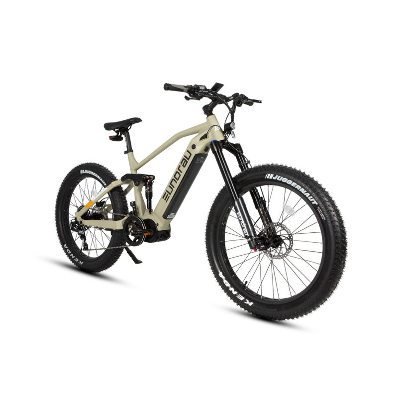 EUNORAU SPECTER S 48V1000W Torque Sensor Mid Motor Full Suspension All Terrain Ebike, Safari / 19''