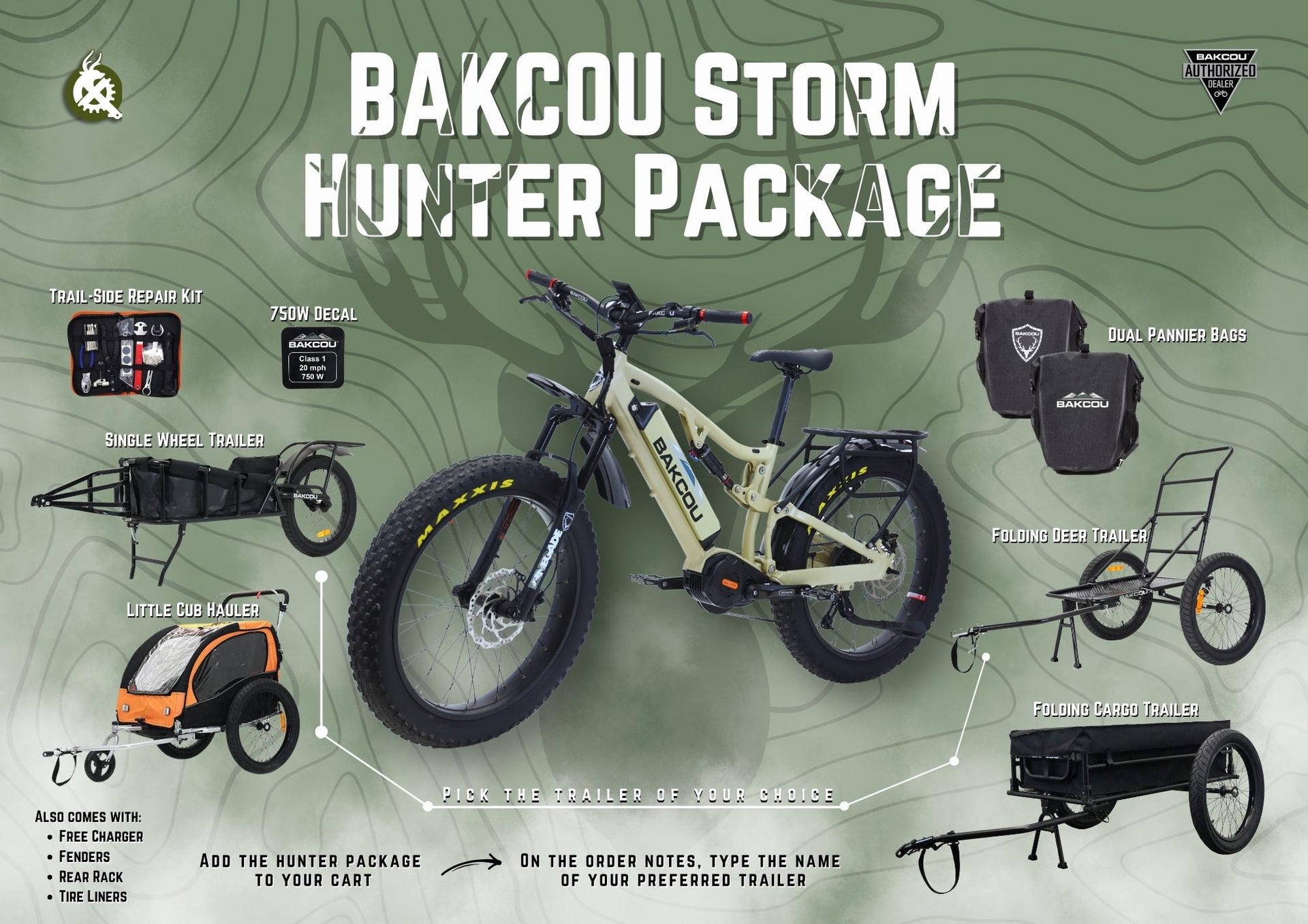YOUR NEXT ADVENTURE STARTS WITH THE BAKCOU STORM LARGE FRAME HUNTER PACKAGE