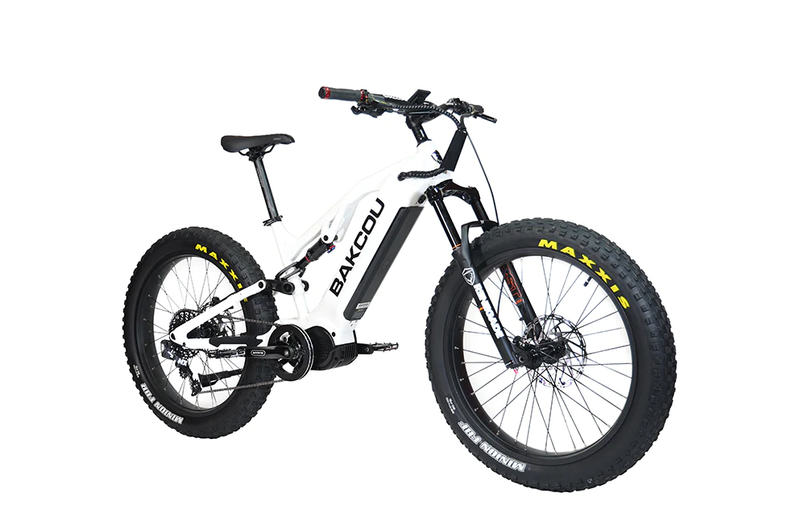 Load image into Gallery viewer, BAKCOU Scout Full Suspension Electric Hunting Bike
