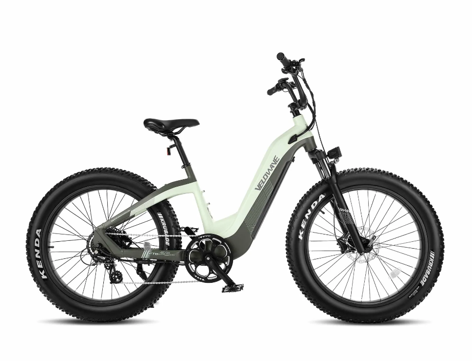 Velowave 750w Ebike W/ Bafang Geared Motor, 40-65+ Miles Per Full Charge, Green
